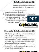 Desarrollo de La Receta Estandar