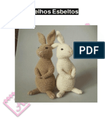 Tricotando coelhos esbeltos com instruções passo a passo