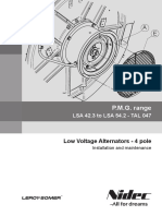 P.M.G. Range: Low Voltage Alternators - 4 Pole