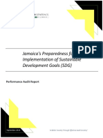 Performance Audit Report of Jamaica Preparedness For Implementation of Sustainable Development Goals