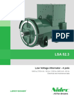Low Voltage Alternator - 4 Pole: 1860 To 2750 kVA - 50 HZ / 2230 To 3400 kVA - 60 HZ Electrical and Mechanical Data
