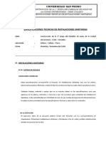 RJ-003-especificaciones Tecnicas Sanitarias