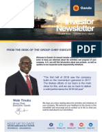 Oando H1 2018 Investor Newsletter Review of Progress