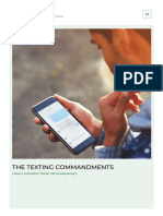 The Texting Commandnents