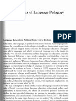 Pennycook 2021 CH6 - The Politics of Language Pedagogy
