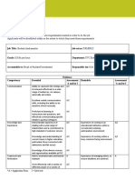 Person Specification - Student Ambassador