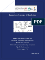 Ingeniería en Tecnologías de Manufactura Código Ético