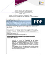 Guia de Actividades y Rúbrica de Evaluación - Unidad 1 - Fase 2 - Diagnostico en El Marco Del Desarrollo Humano en El Entorno Educativo