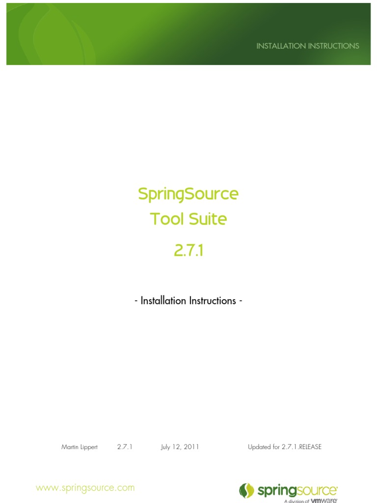 STS Installation Instructions 2.7.1.RELEASE | PDF | Installation ...