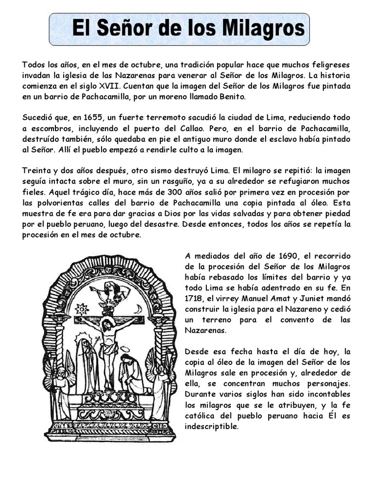 Anexo Señor de Los Milagros | PDF