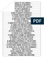 Frases - Leitura