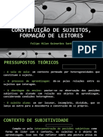 Construção de Sujeitos, Formação de Leitores