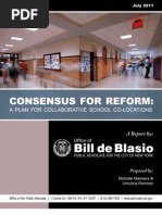 Consensus For Reform: A Plan For Collaborative School Co-Locations