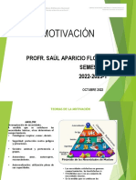 Motivación: Profr. Saúl Aparicio Flores Semestre 2022-2023-1