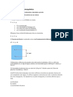 Hidrostática e Termoquímica