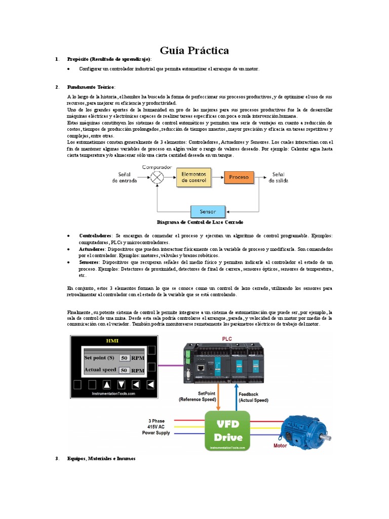 Automatización de PLC para Control de Motores | PDF | Controlador ...