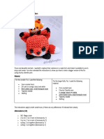 Cube Foxy Fox Amigurumi 