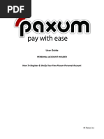 Paxum Personal Verification