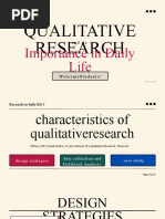 Qualitative Research and Its Importance in Daily Life