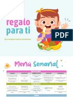 Menu Una Semana para Niños Con Recetas