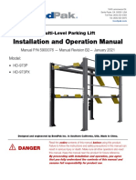 HD 973P Parking Lift Manual 5175238 BendPak