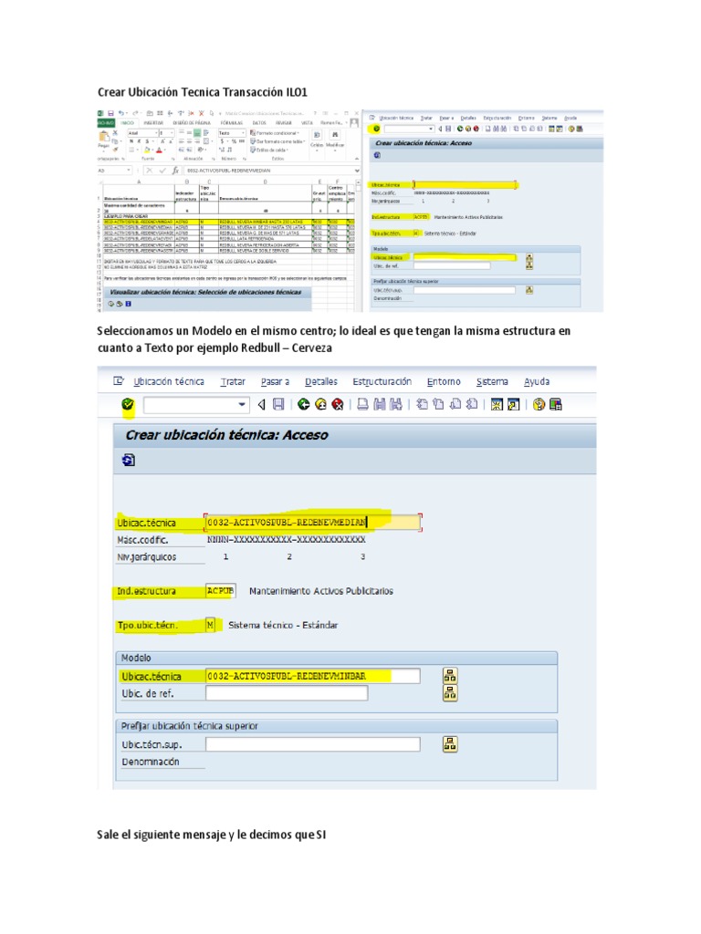 Manual Crear Ubicación Tecnica Transaccion IL01 | PDF