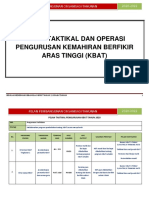 Pelan Taktikal-Operasi KBAT SMKBG2 2020-2022
