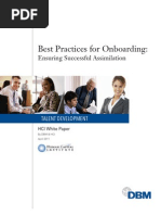 Download DBM Best Practices for Onboarding by Lee Hecht Harrison and DBM SN60446897 doc pdf