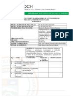 C. Formato de Seguimiento de Actividades Segundo Parcial