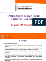 Obligaciones de Dar Bienes Inciertos (Genéricos) : Dr. Eugenio M. Ramírez Cruz