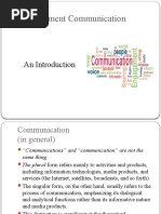 Lecture 1 - Introduction To Development Communication