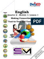 English9 - Q2 - M2 - L1 - MakingConnectionsText To Text Text To Self 1