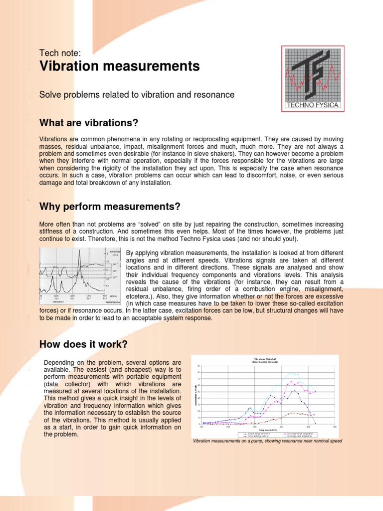 Vibration Measurement Solutions by Techno Fysica | PDF | Physics ...