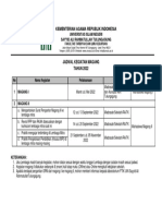 Jadwal Magang II 2022