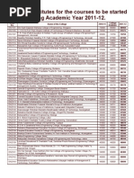 Colleges Fee Structure