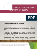 Kebijakan Organisasi Profesi Dalam Penerapan Etikolegal