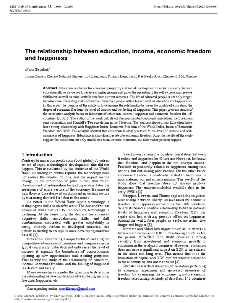RELATIONSHIP BETWEEN EDUCATION AND ECONOMY PDF NOTES visual data 5
