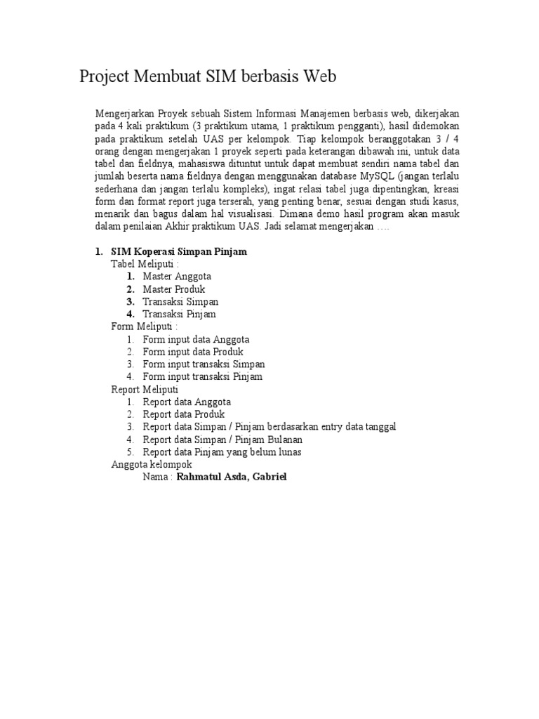 Projet Web 3A | PDF | Karier & Perkembangan | Bisnis