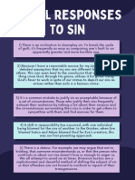 Bible - Sinful Responses To Sin Chart