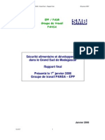 Sécurité Alimentaire Et Développement Dans Le Grand Sud de Madagascar (MAEP, PANSA, SMB - 2007)