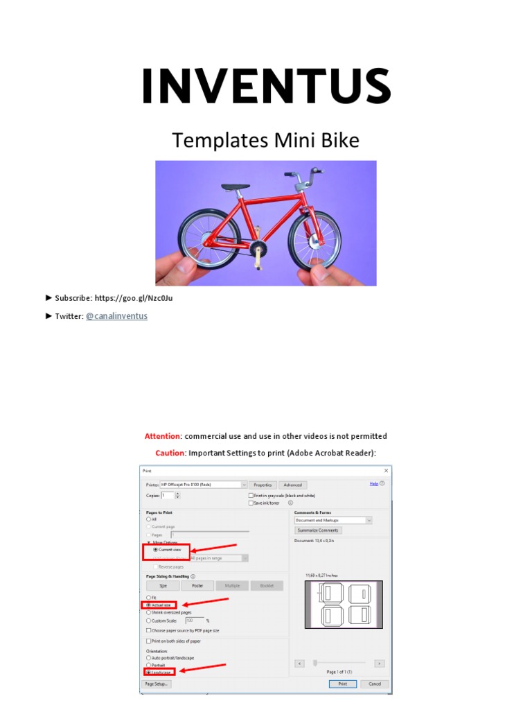 Adobe PDF Settings for Mini Bike | PDF