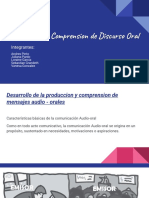 Produccion y Compresion de Discurso Oral