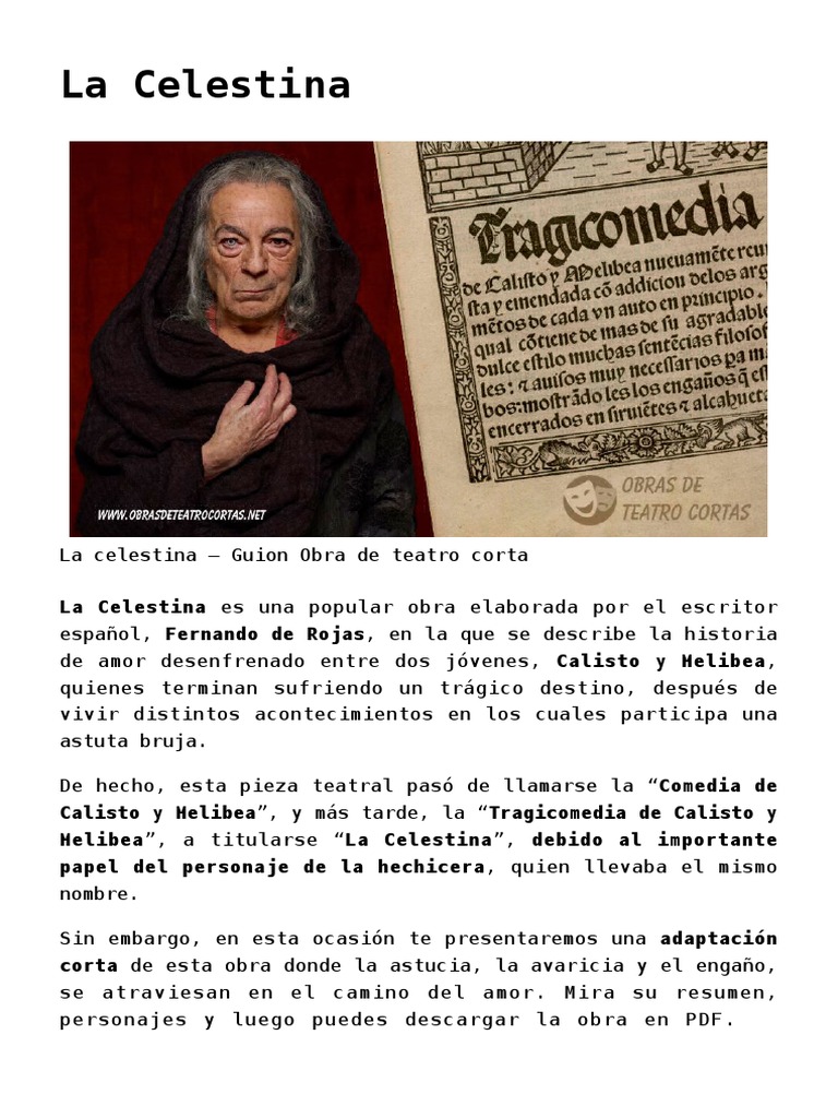 La Celestina° | PDF