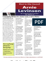 Arnie Levinson Debate Flyer July 2011