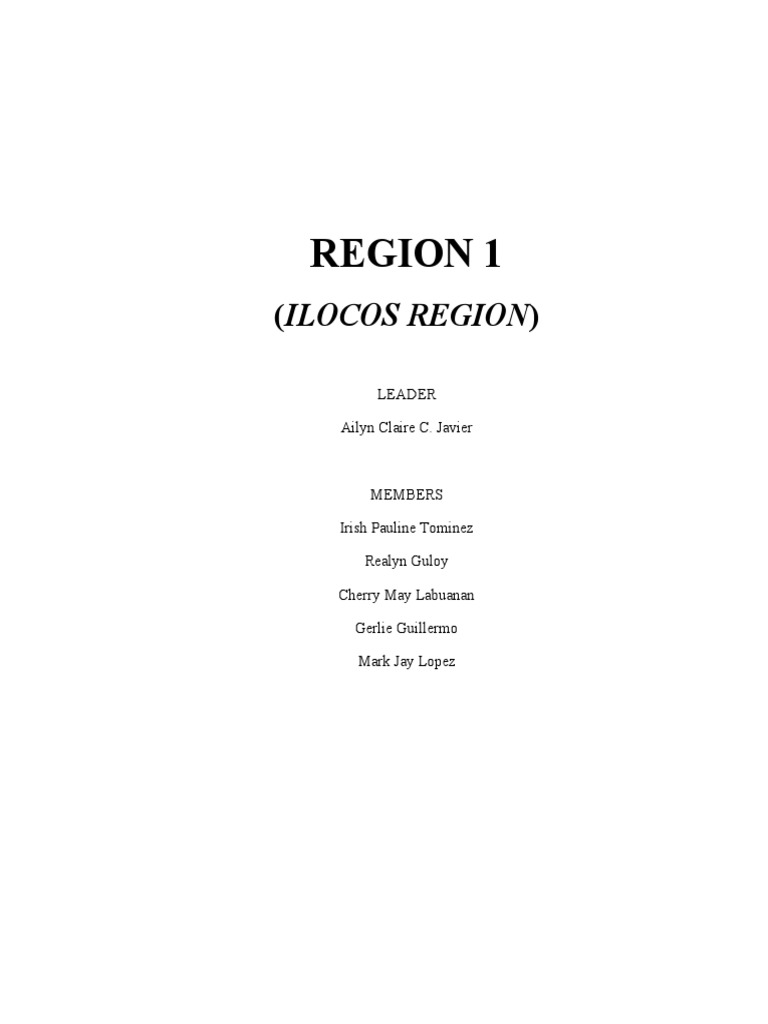 Ilocos Region Population Overview 2015 | PDF | Philippines