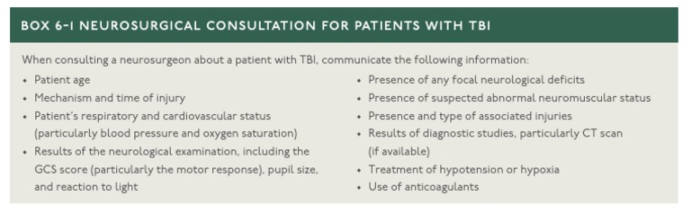 Neurosurgical Consultation For Patients With TBI | PDF | Traumatic ...