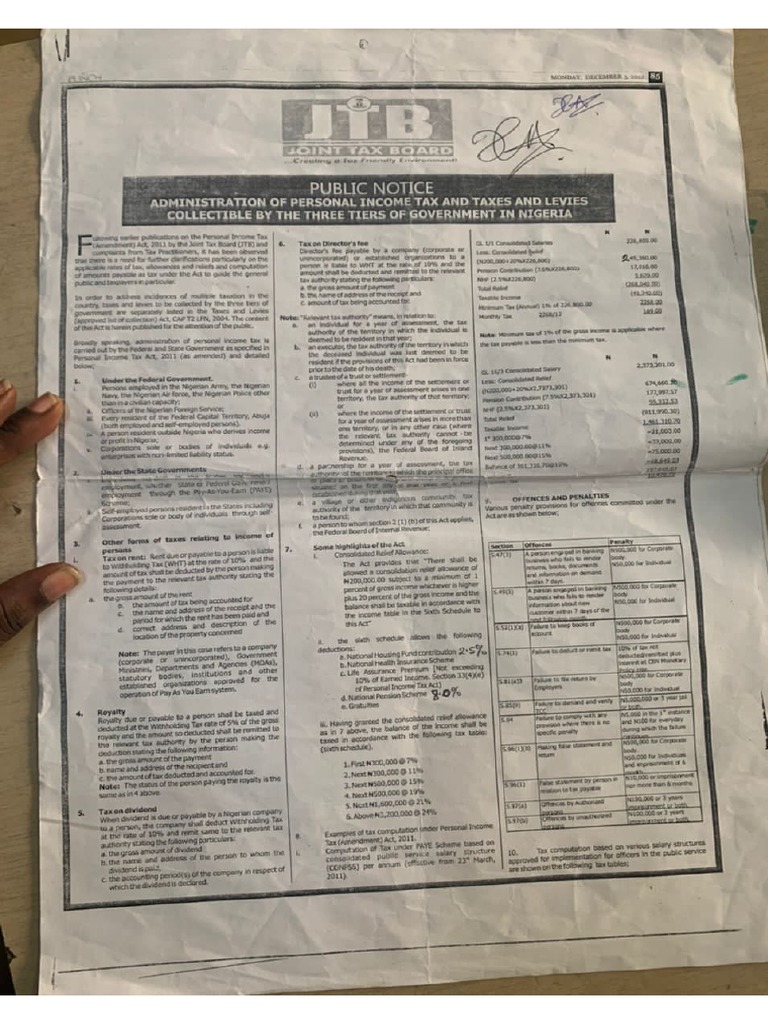 Personal Income Tax | PDF