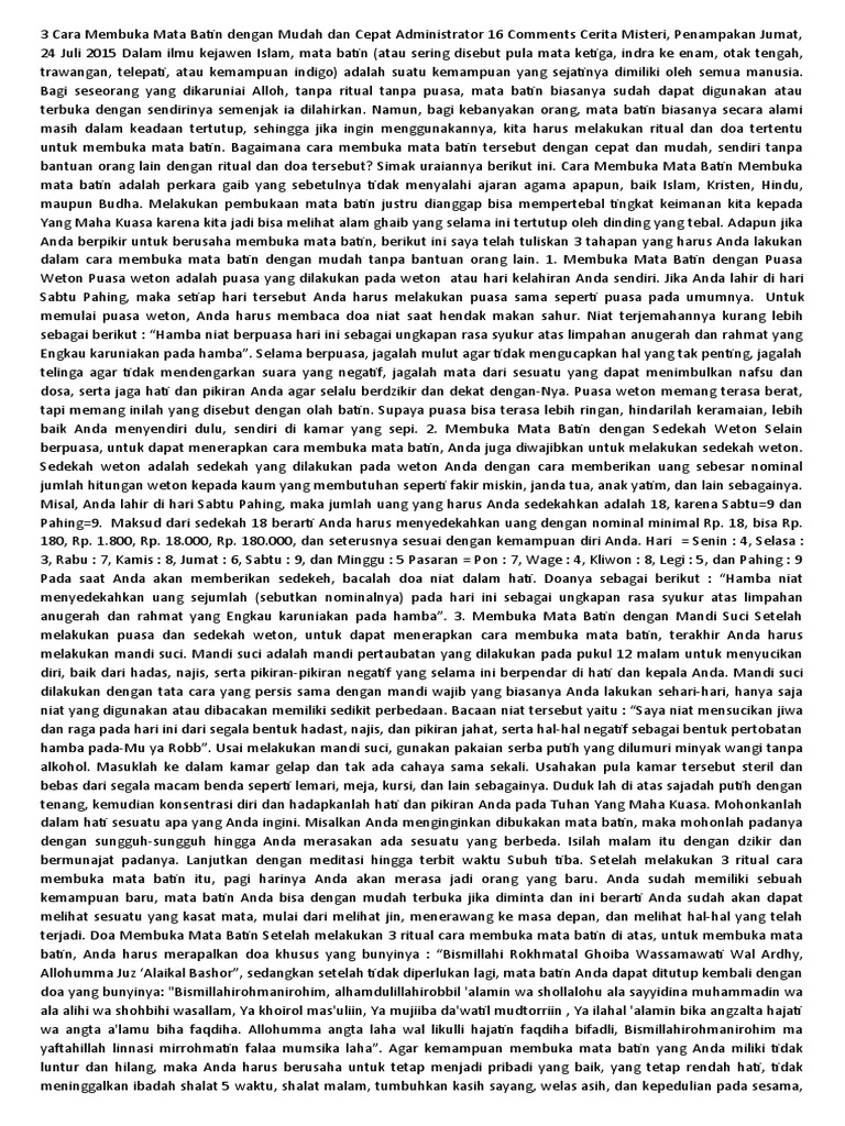 3 cara membuka mata batin pdf