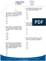 Preguntas Examen Simulacro Matematica - 4to Año