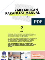 Cara Melakukan Parafrase Manual